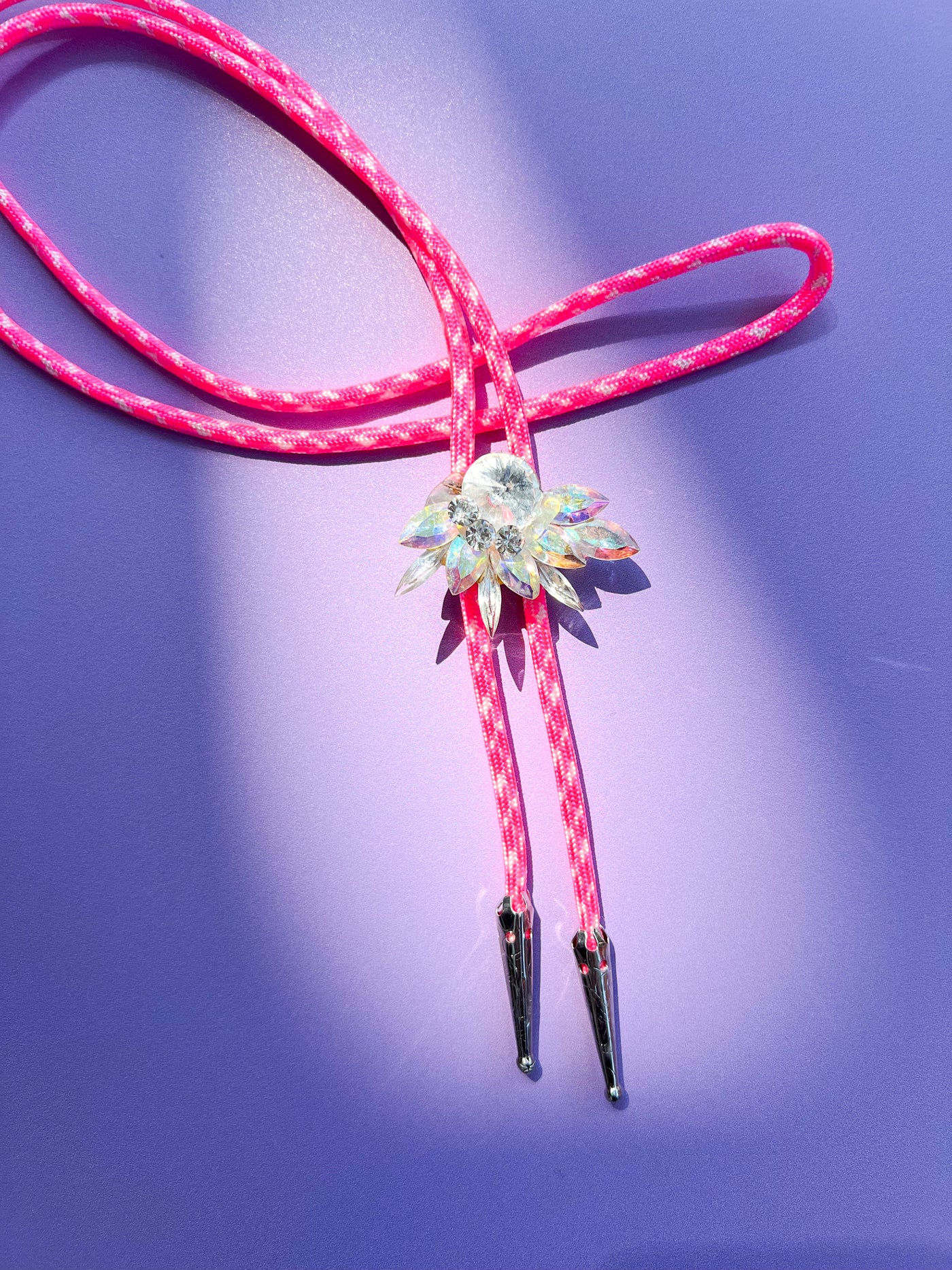 Repurposed Pink Camo Bolo Tie