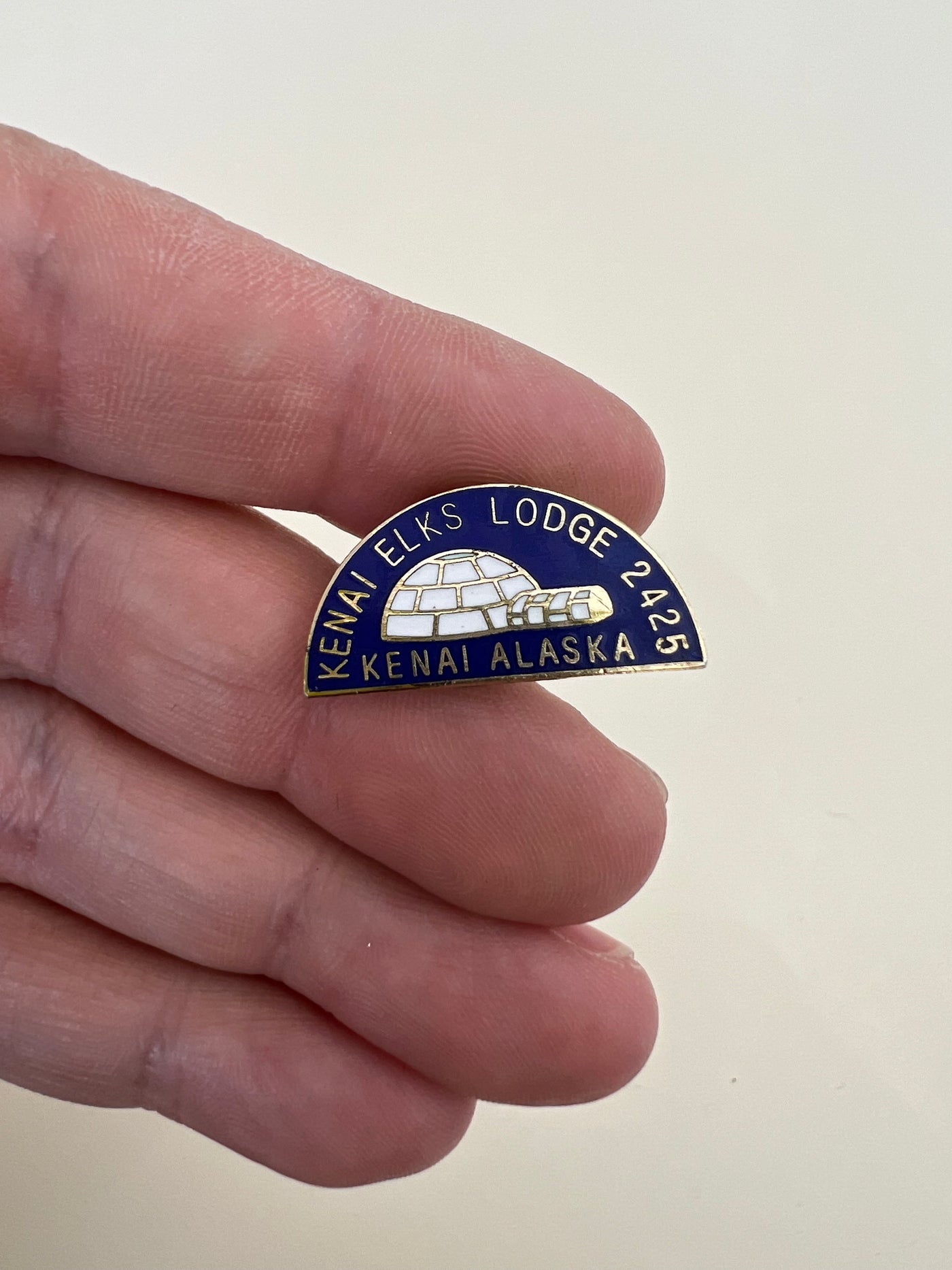 Alaska Elk Lodge Pin