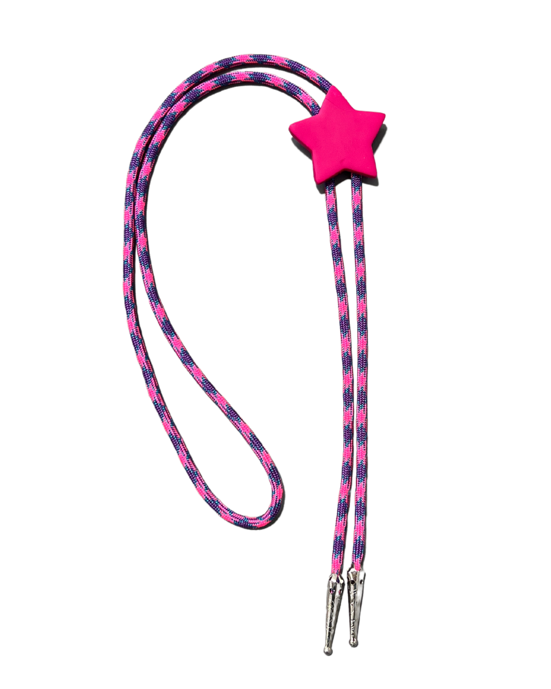 Purple Star Purple Rainbow Cord Bolo Tie