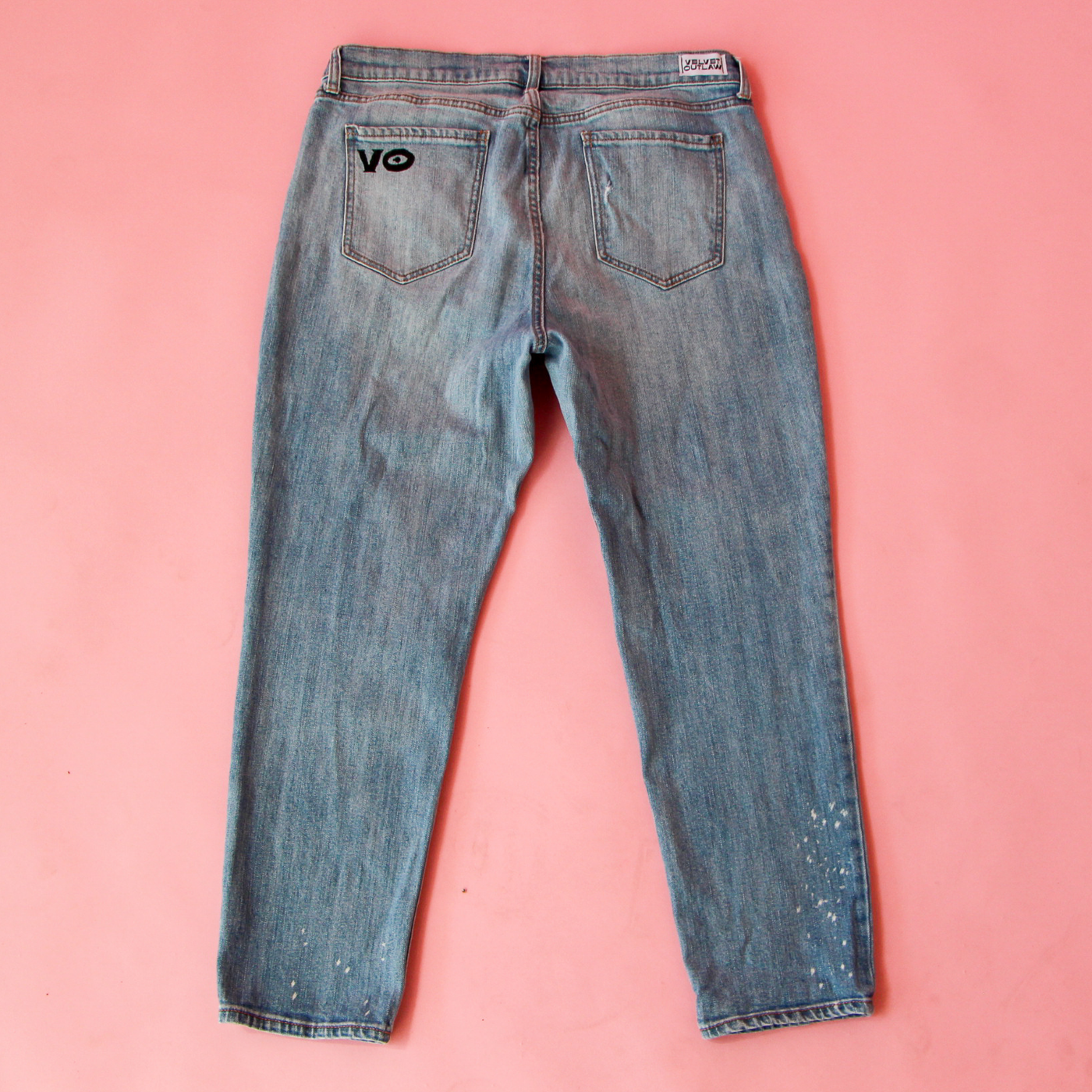 Painted Denim Pants #6 Size 14