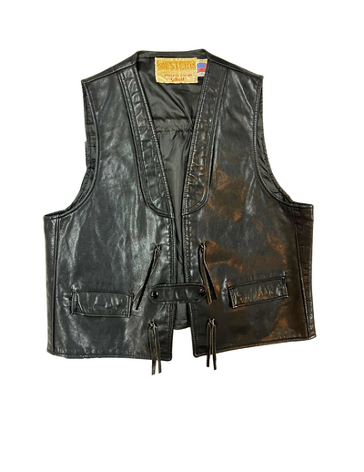 Leather Fringe Vest