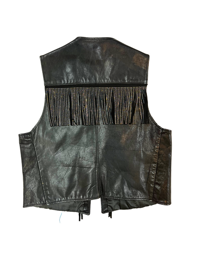 Leather Fringe Vest