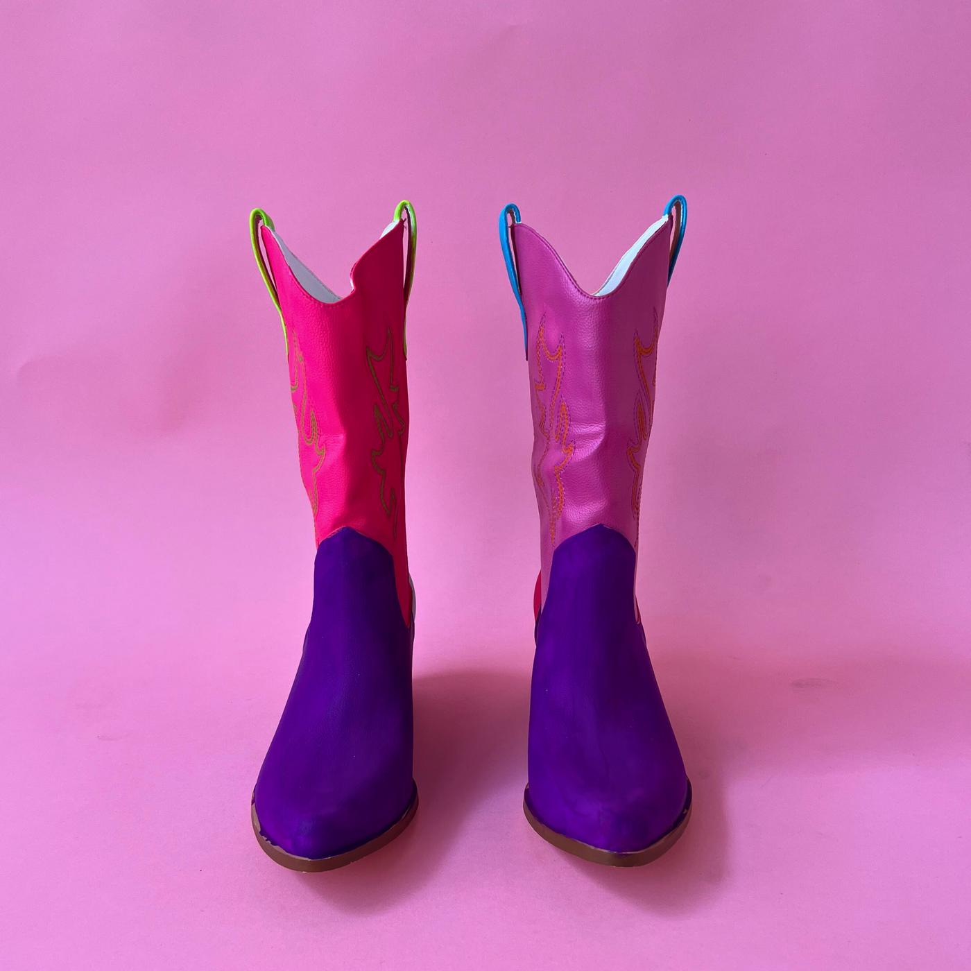 Painted Purple Toe Cowboy Boot #4 Size 10