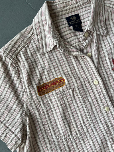 Hot Dog Chain Stitch Shirt L