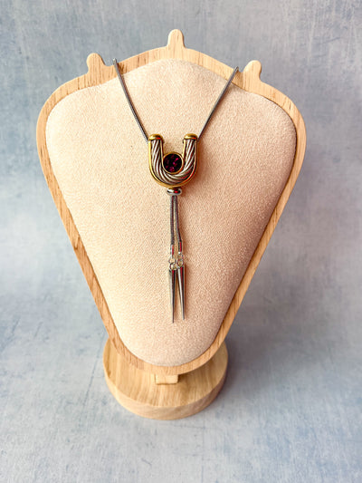 Lucky Horseshoe Mixed Metals Bolo Tie