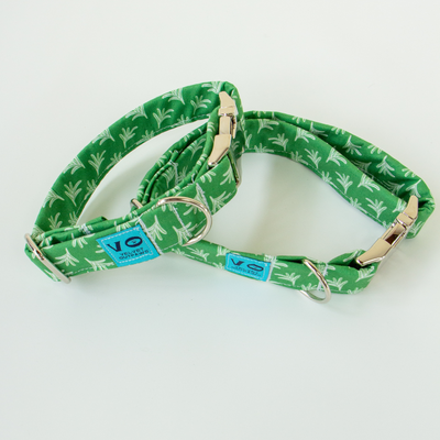 Spring Green Fern Dog Collar