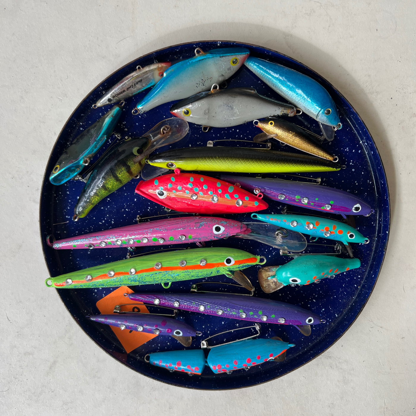 Rhinestone Fish Lure Pin