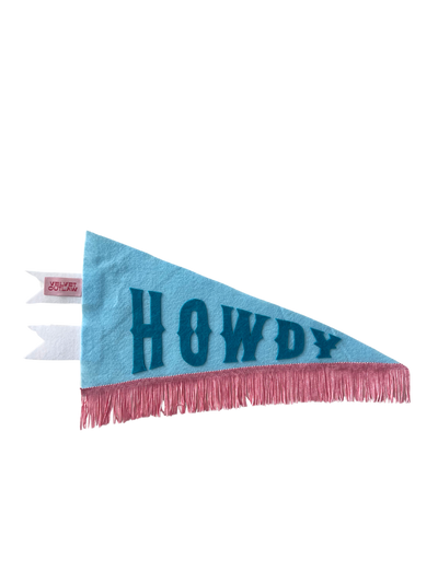 Howdy - Trans Pride Pennant Flag