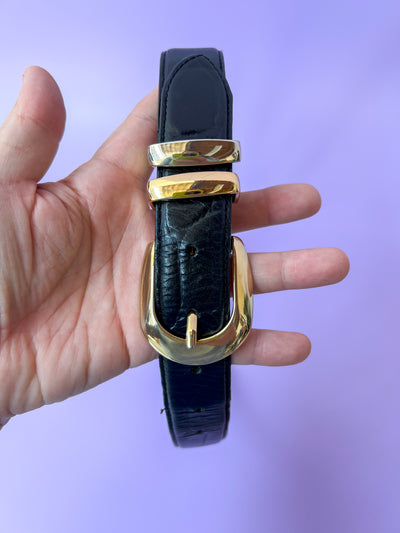 Black Leather Belt