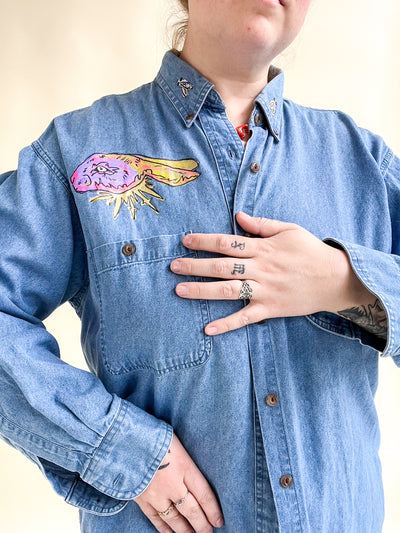 Painted Denim Shirt