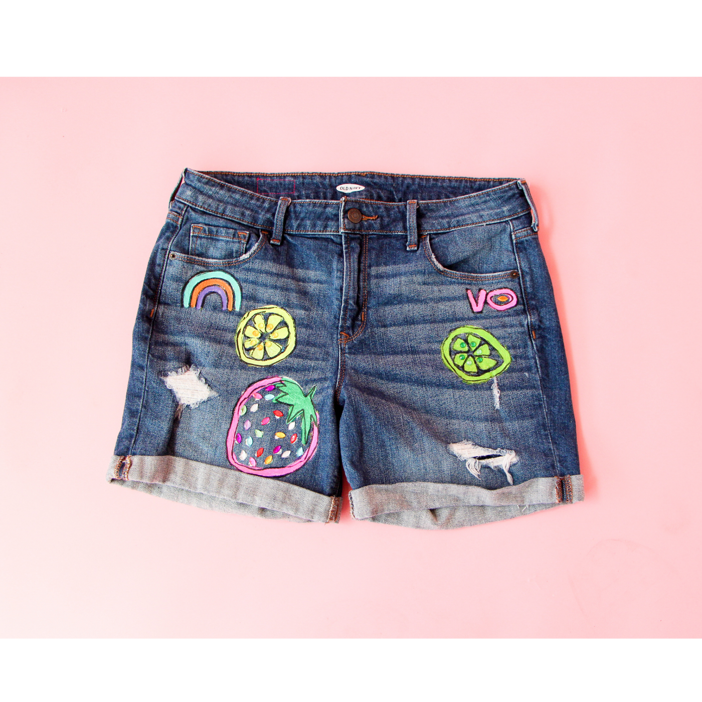 Denim Fruit Short #1 Size 6