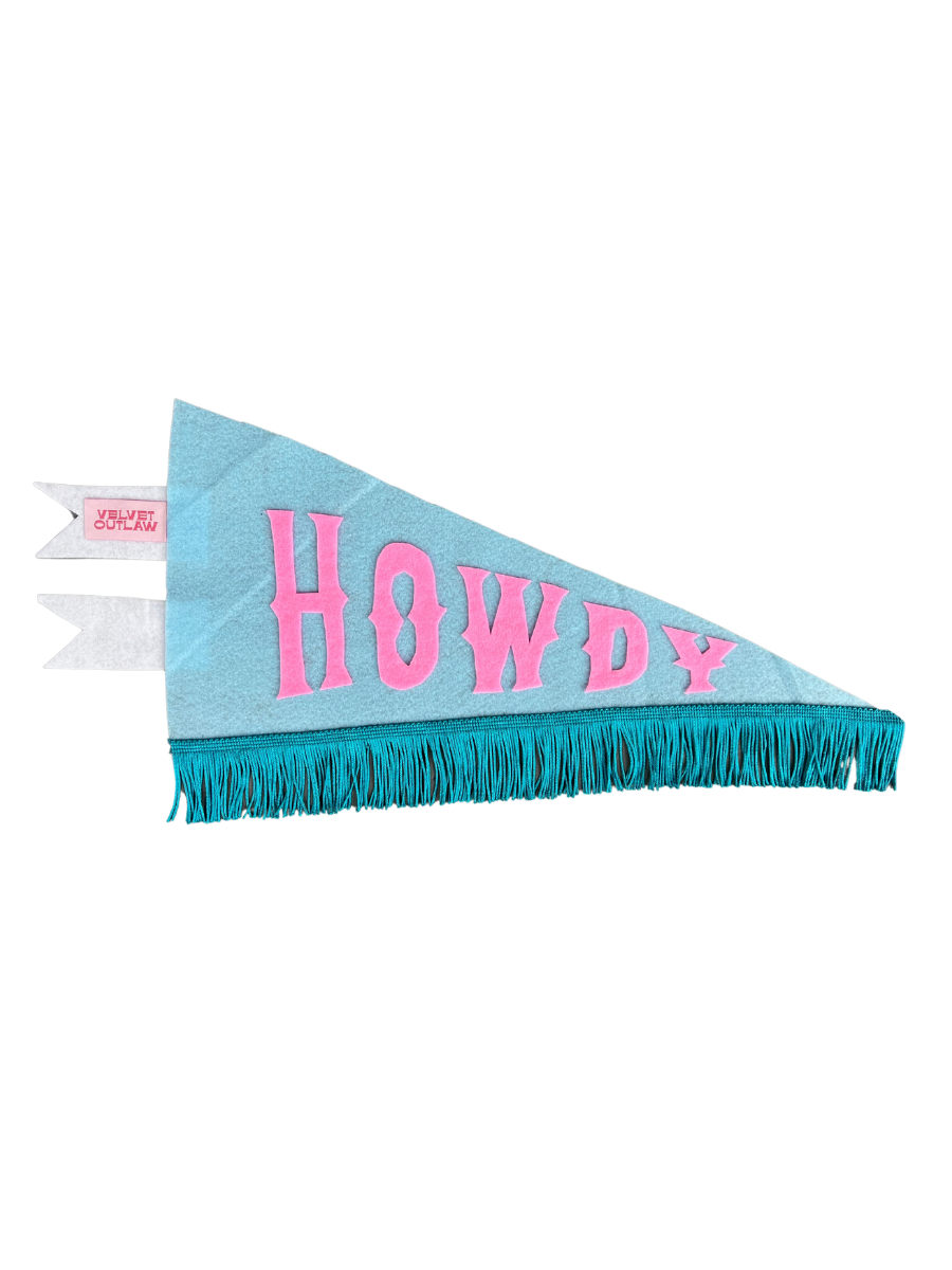 Howdy - Trans Pride Pennant Flag