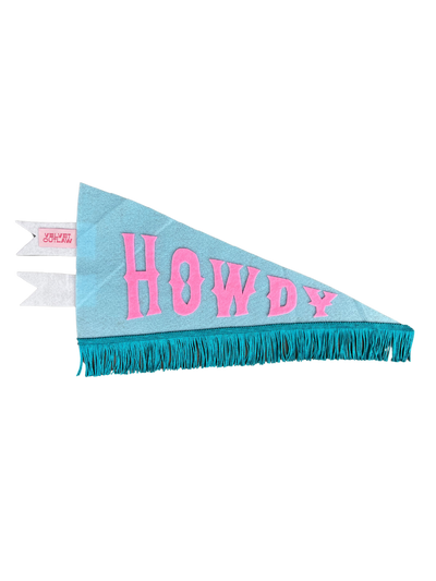 Howdy - Trans Pride Pennant Flag