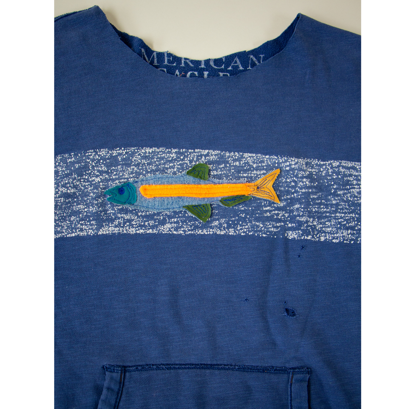 Fish Patch Reworked Sweatshirt 2XL