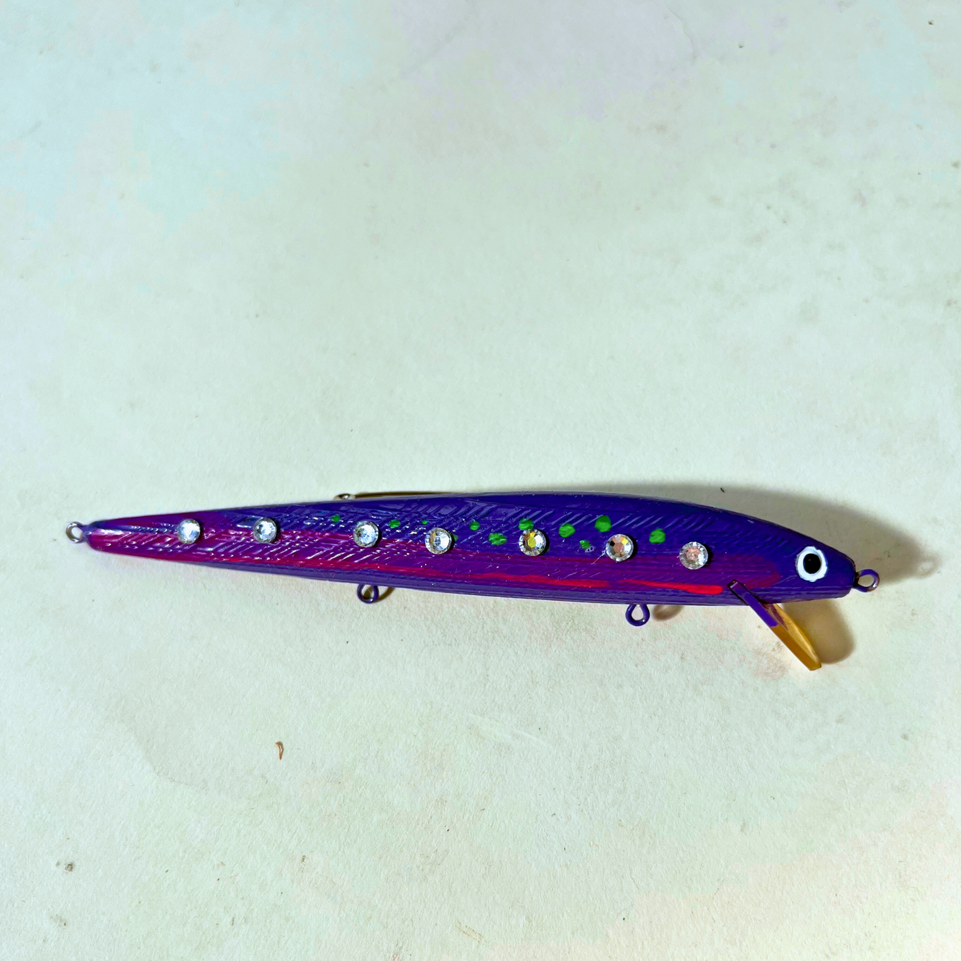 Rhinestone Fish Lure Pin