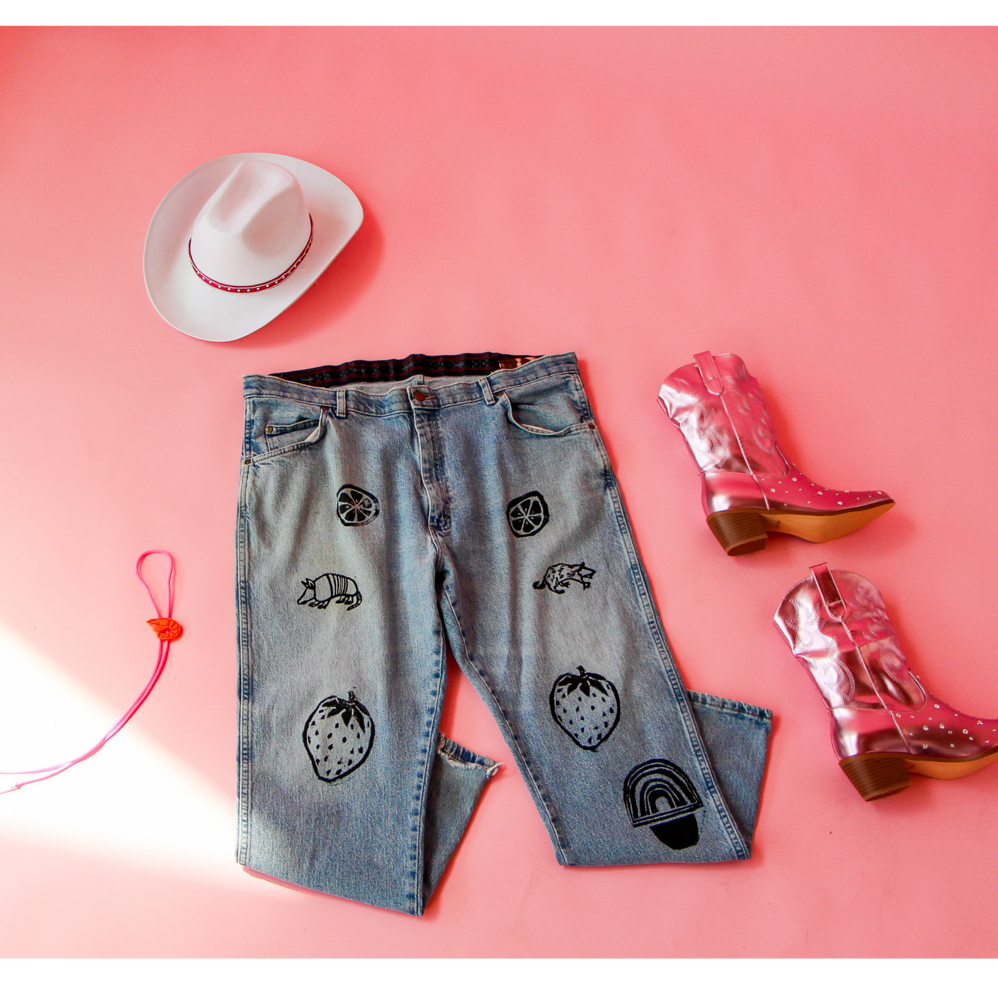 Denim Print Pants #2 40x29