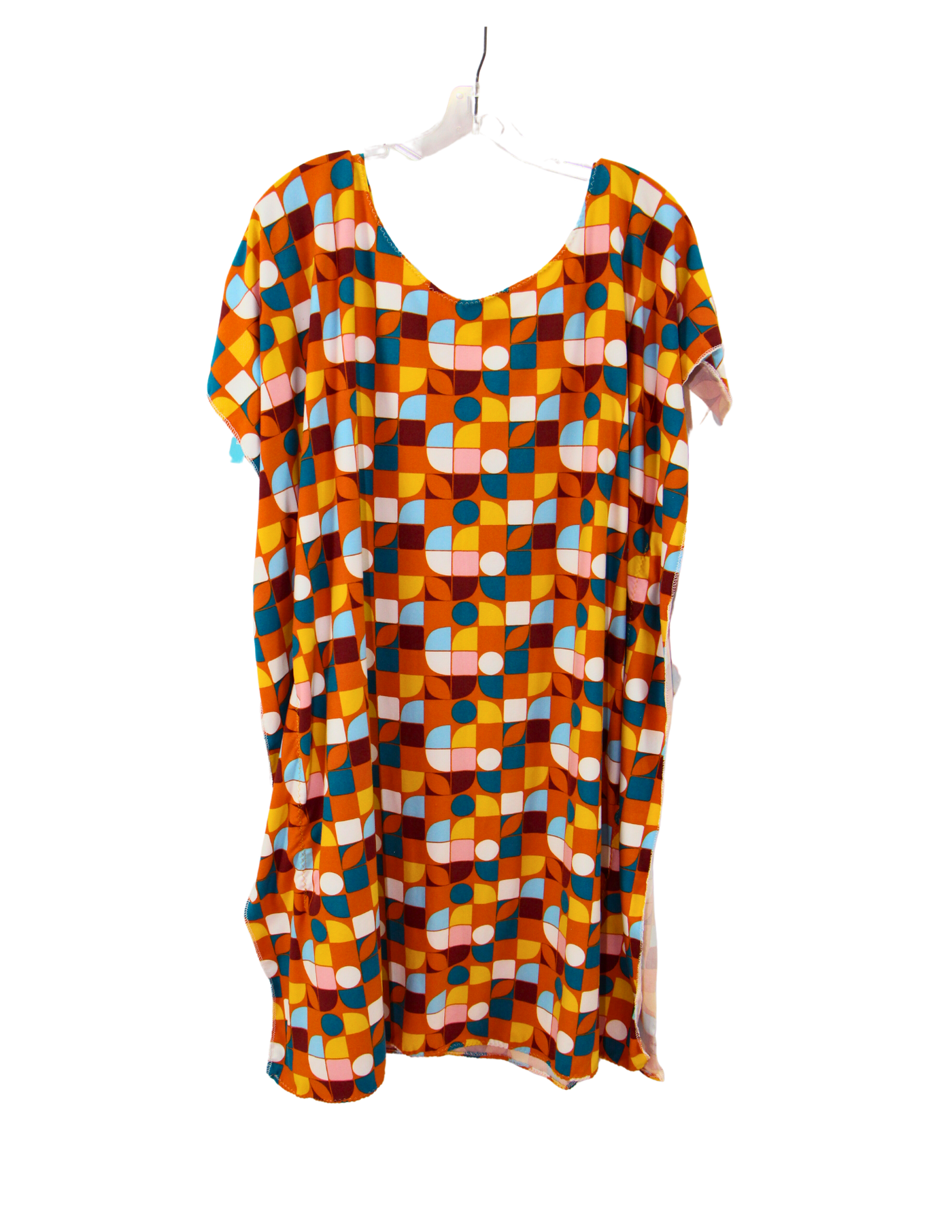 Orange Retro Kaftan Dress M-XL