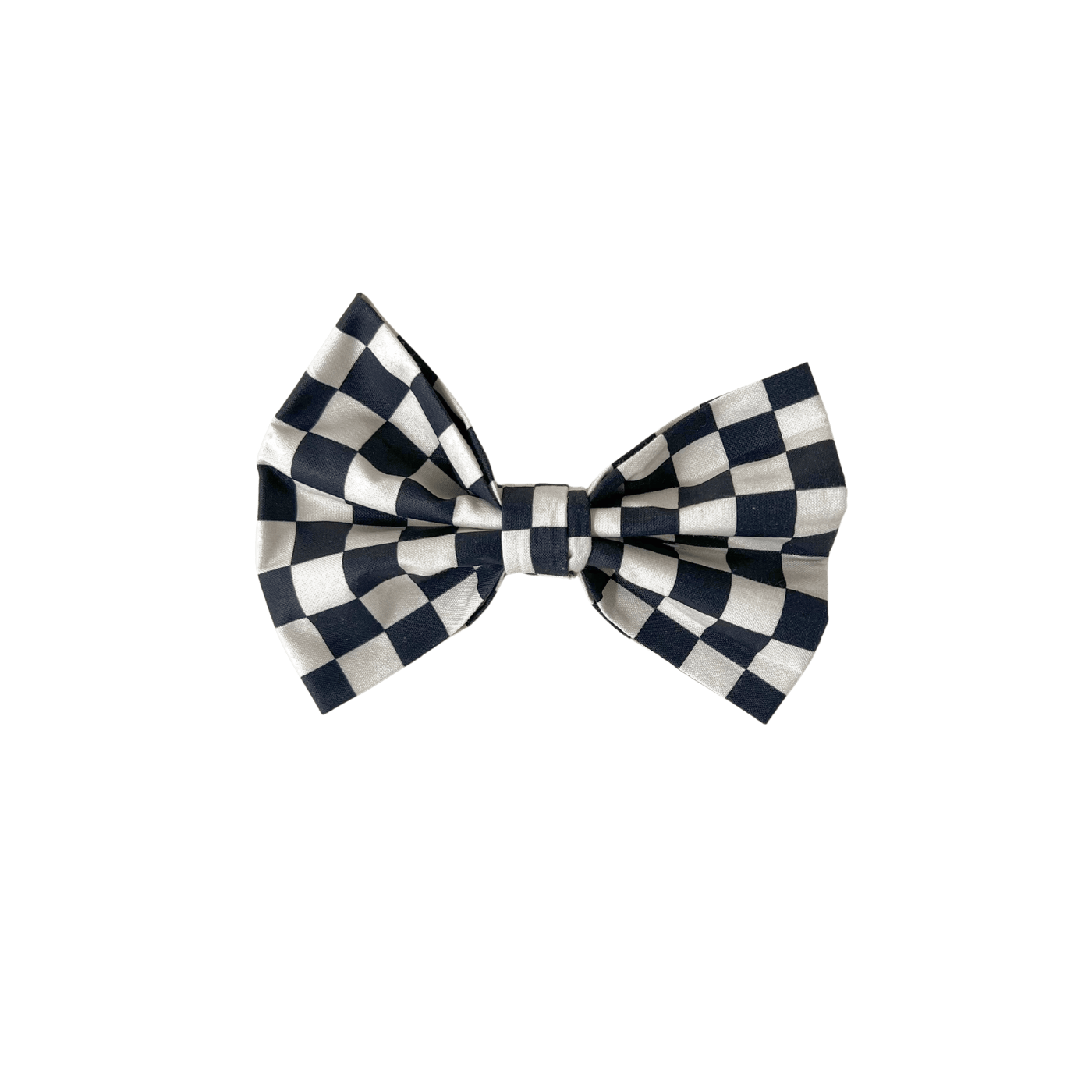 Black & White Checker Dog Bow Tie