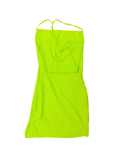 Neon Green Mini Dress - XS