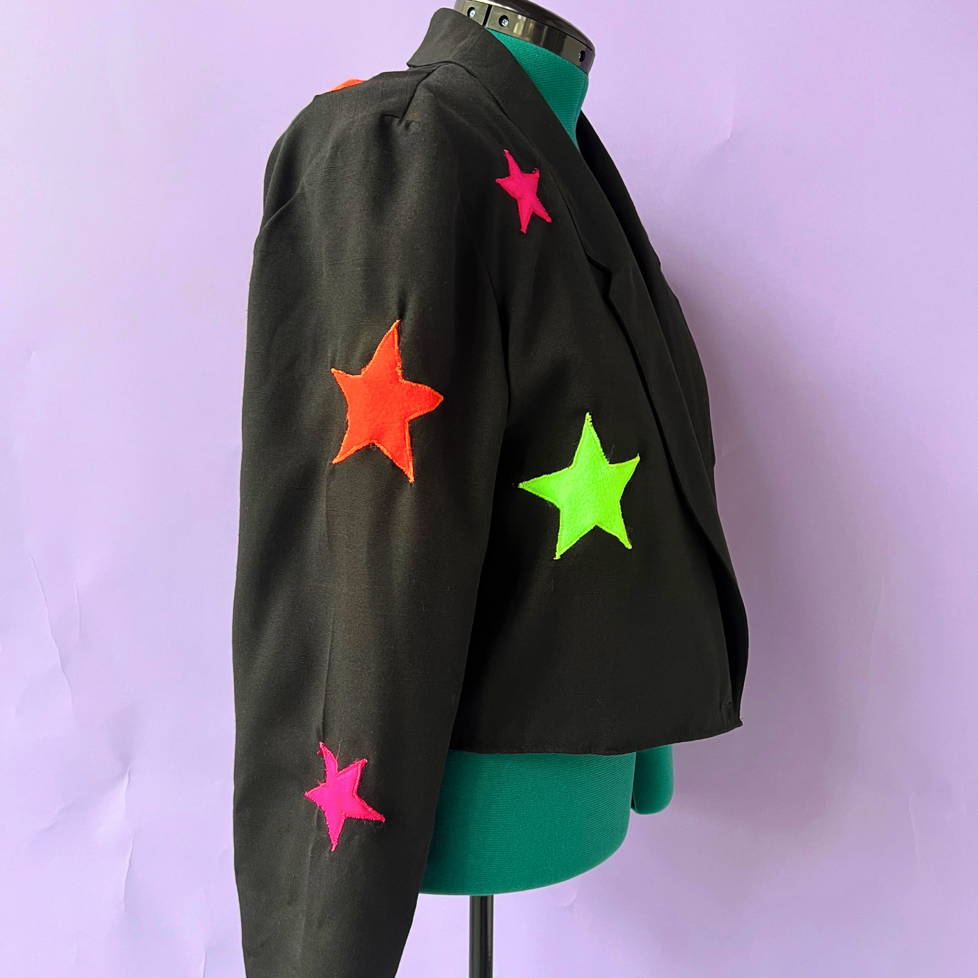 Neon Star Black Blazer