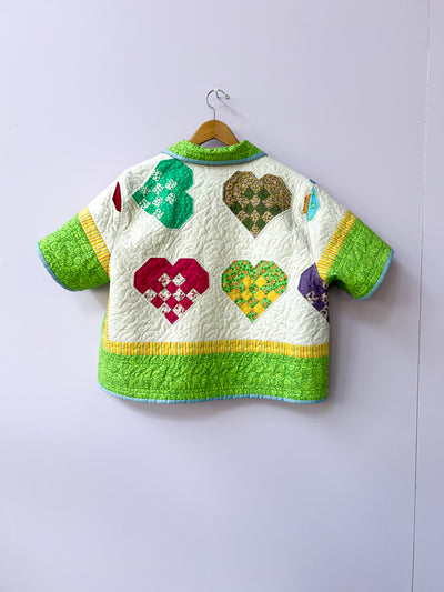 Quilted Short Sleeve Top/Jacket XL