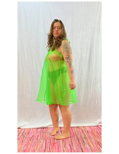 Sheer green dress - XL/1X