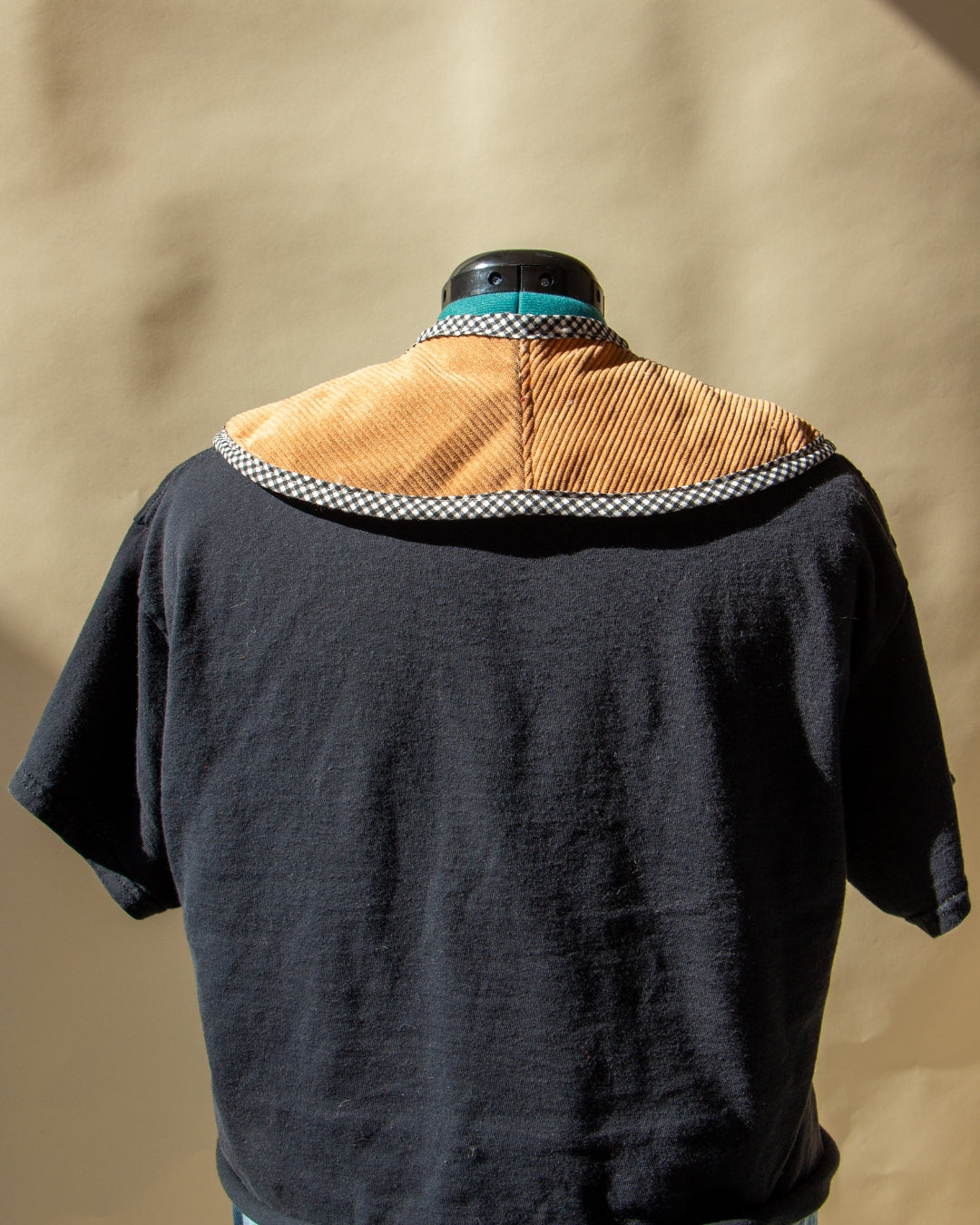 Tan Corduroy Sherpa Detachable Collar