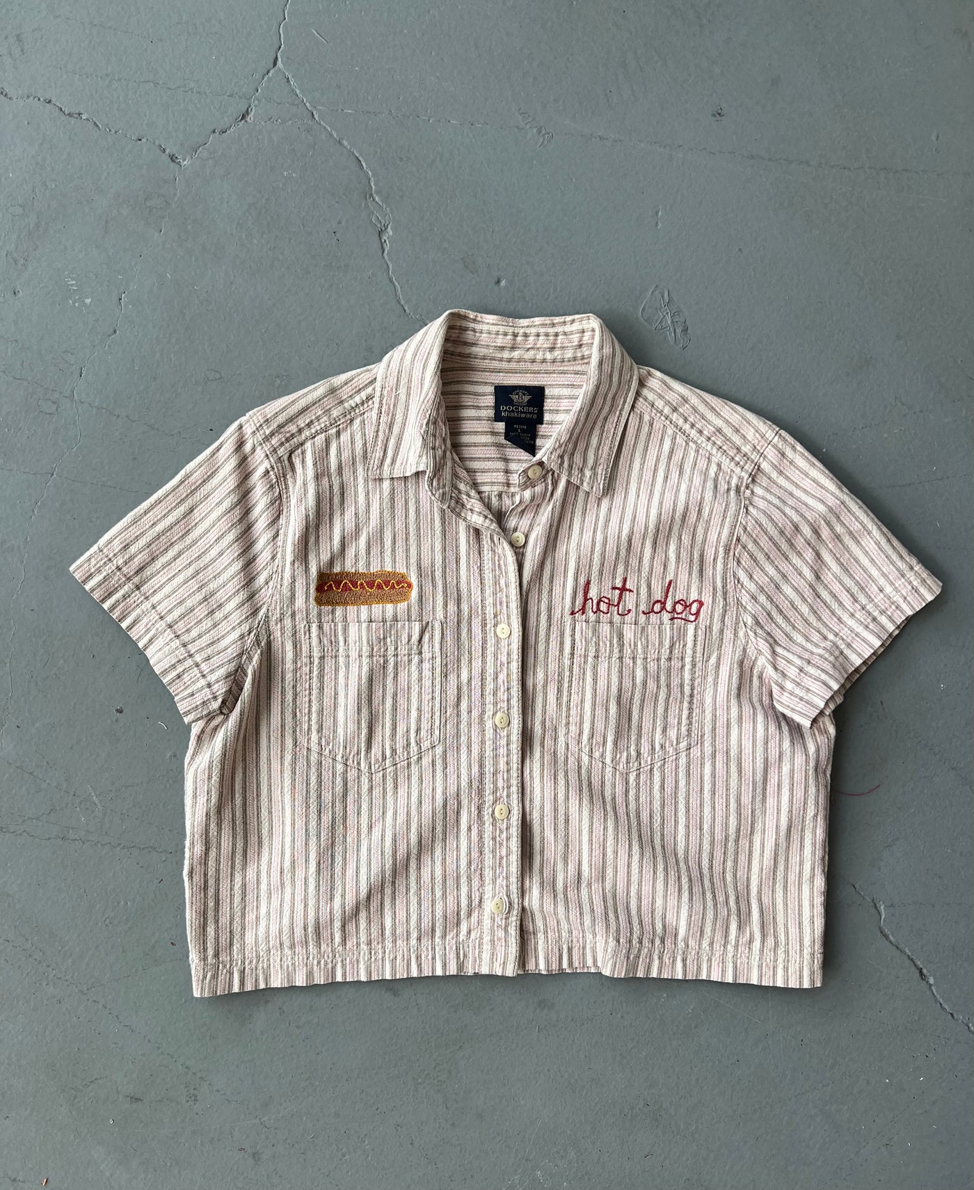 Hot Dog Chain Stitch Shirt L