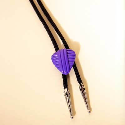 Purple Triangle Bolo Tie