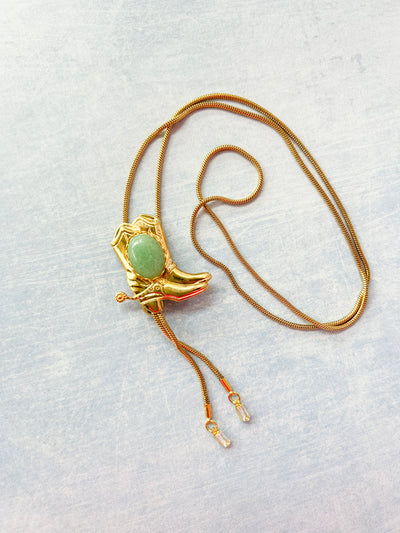 Cowboy Boot Western Bolo Tie