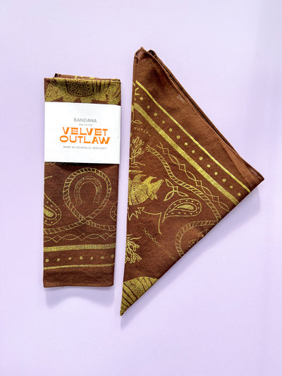 Armadillo Cotton Bandana - Multiple Colors