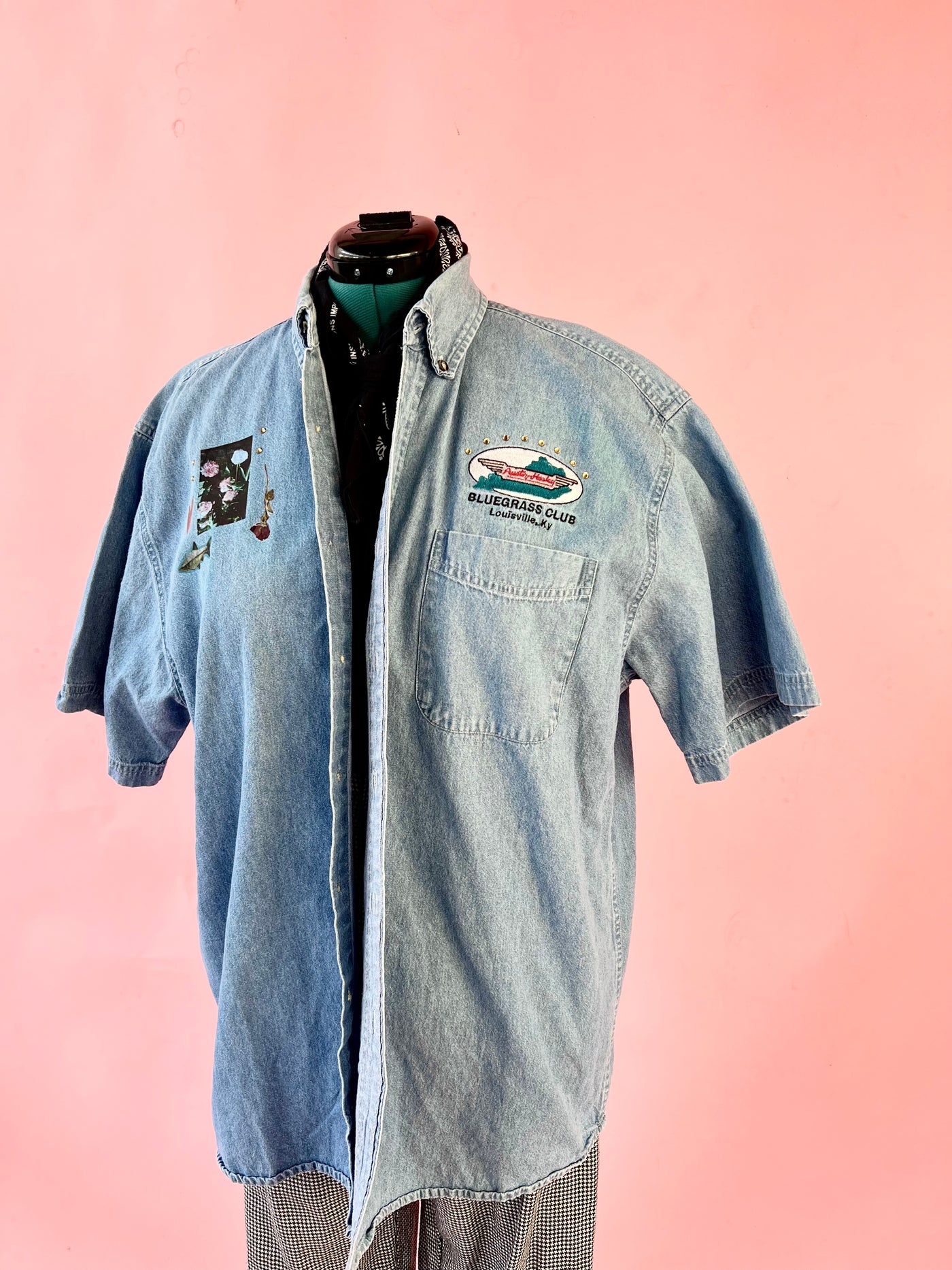 Denim Upcycled Shirt L/XL