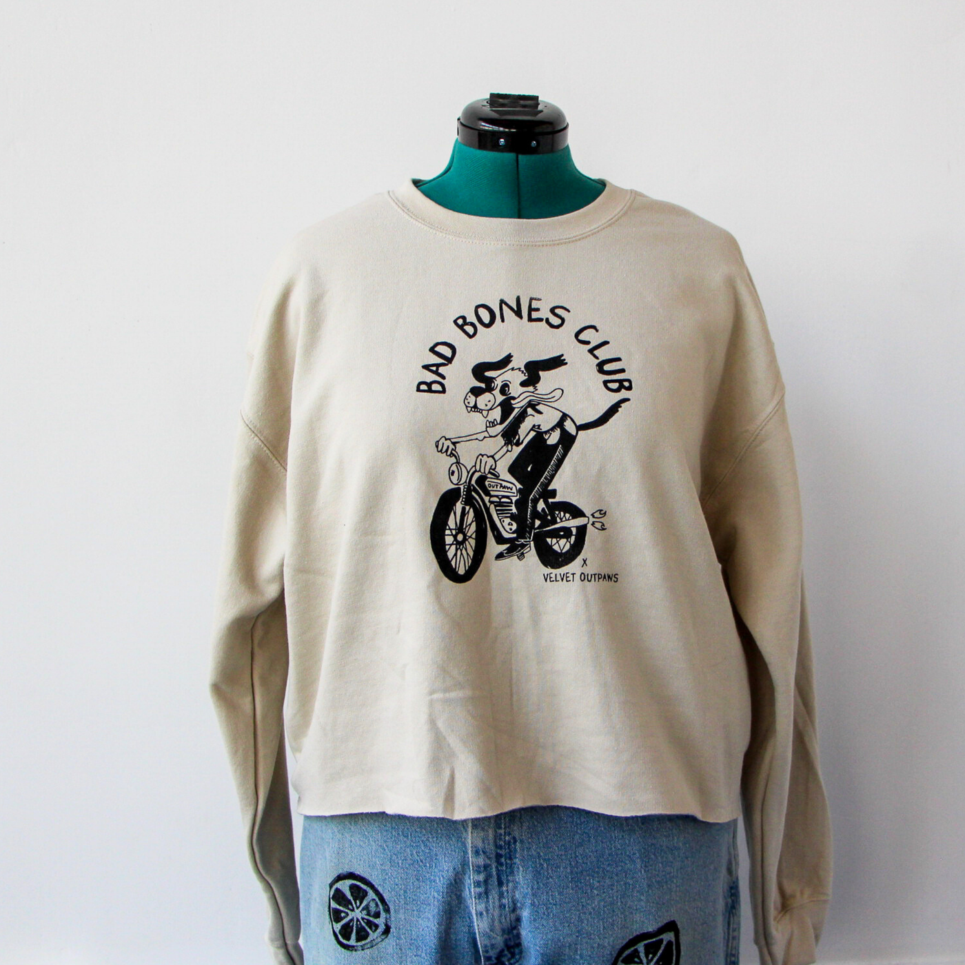 Slight Crop Sweatshirt - Bad Bones Club