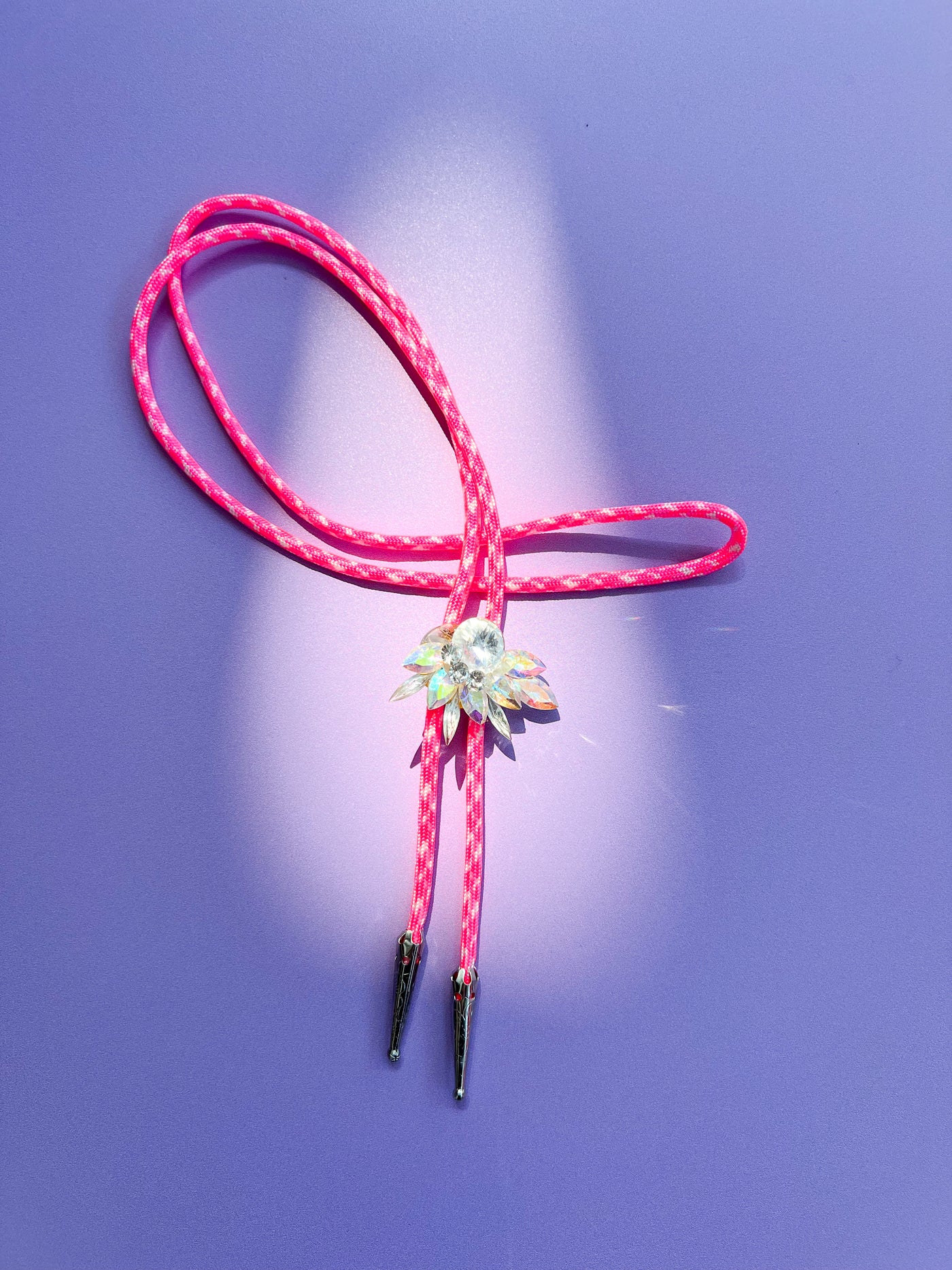 Repurposed Pink Camo Bolo Tie