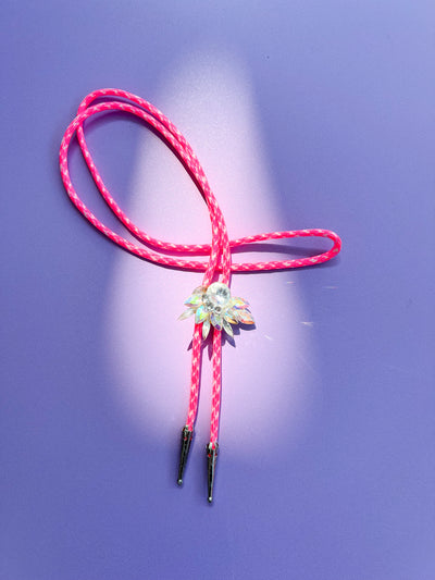 Repurposed Pink Camo Bolo Tie