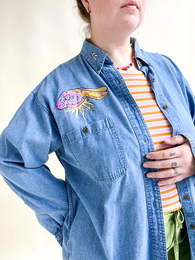 Painted Denim Shirt