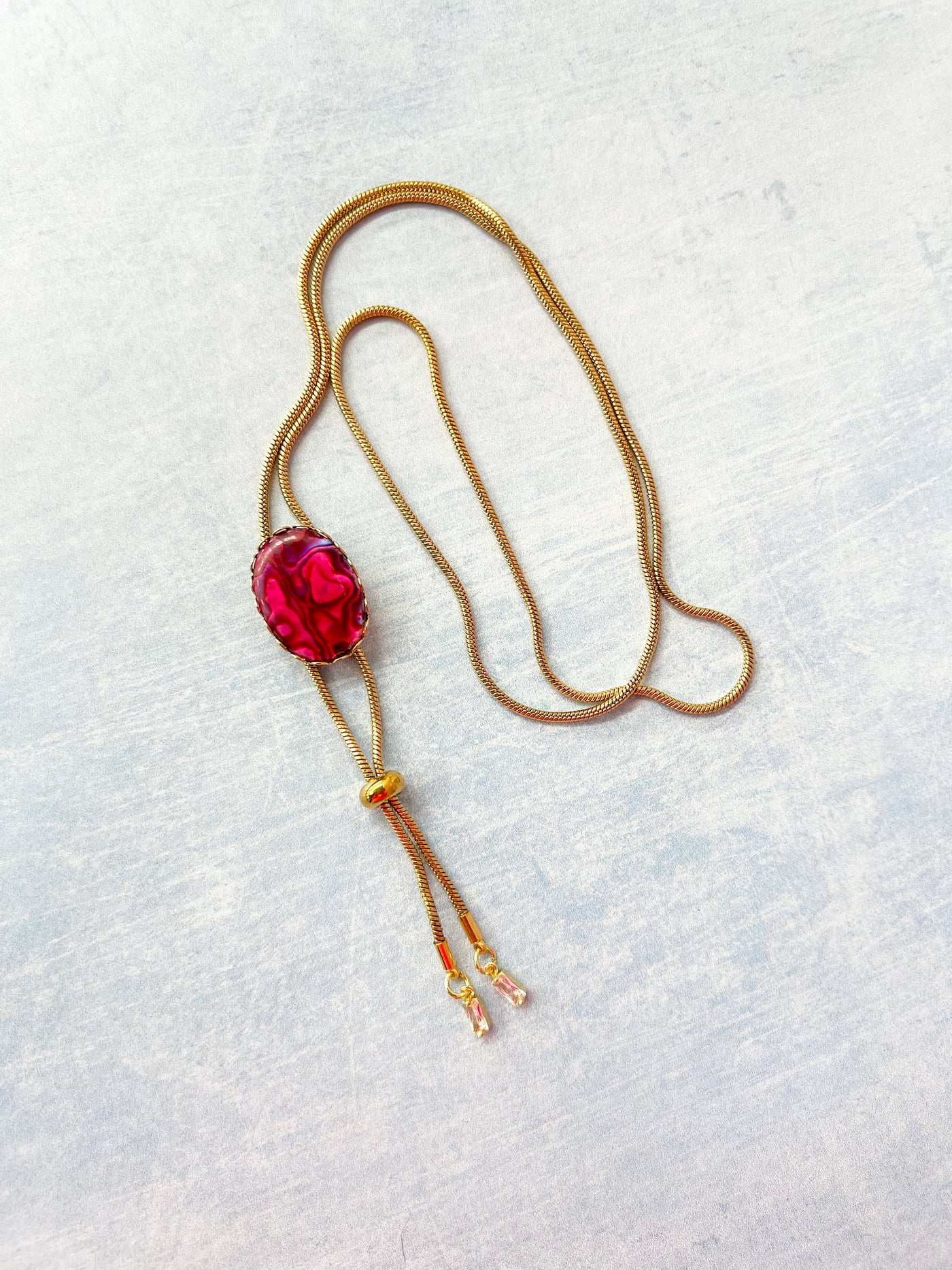 Gemstone Western Bolo Tie - MULTIPLE STONE COLORS