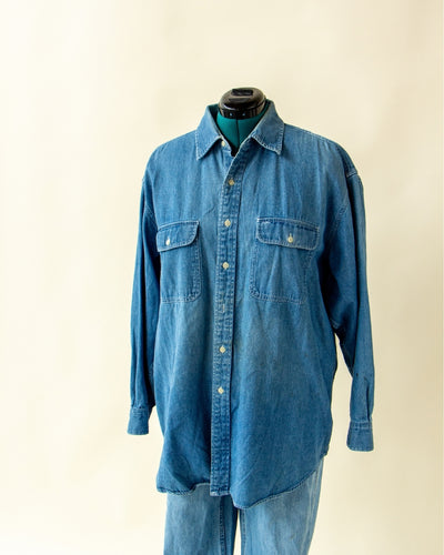 Brooks Brothers Vintage Denim Button Up Shirt