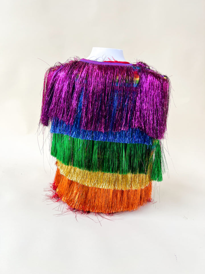 Rainbow Fringe Vest Small – Velvet Outlaw