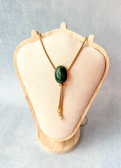 Gemstone Western Bolo Tie - MULTIPLE STONE COLORS
