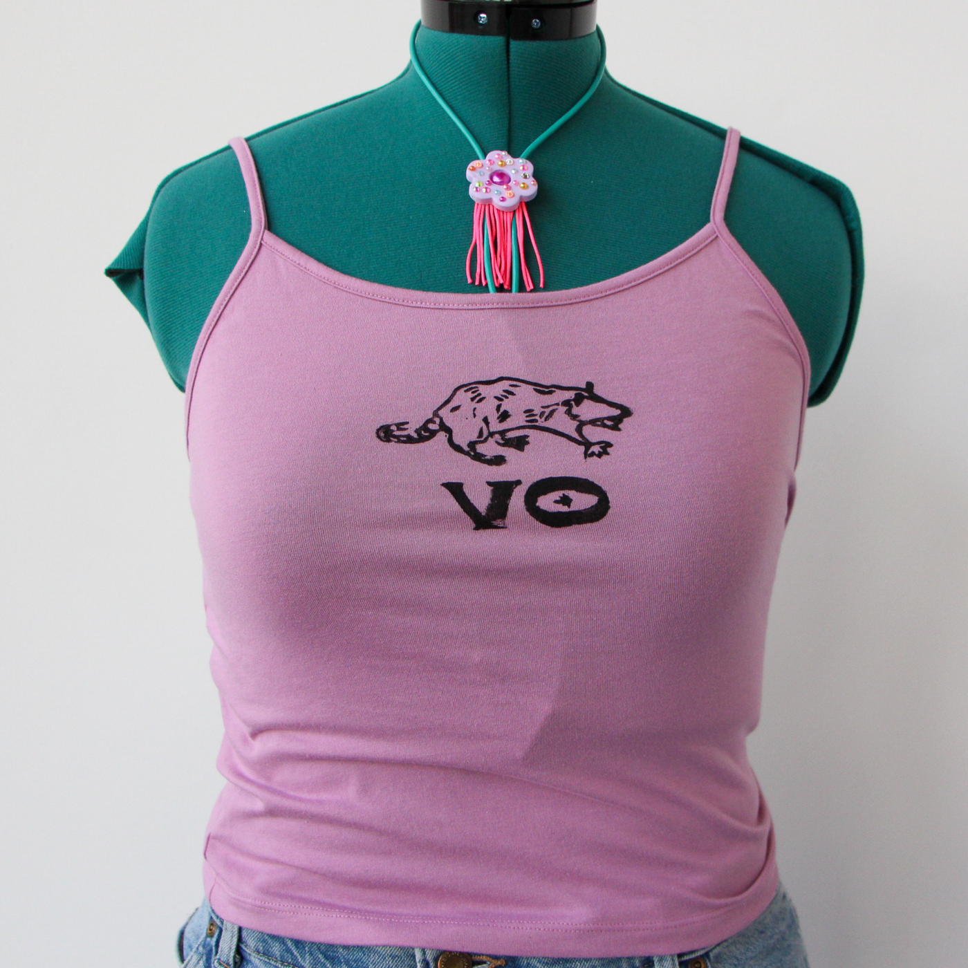 Purple VO possum Tank Top