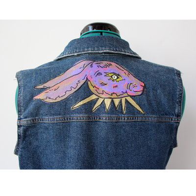 Dice & Rabbit Denim Vest #4 Size S