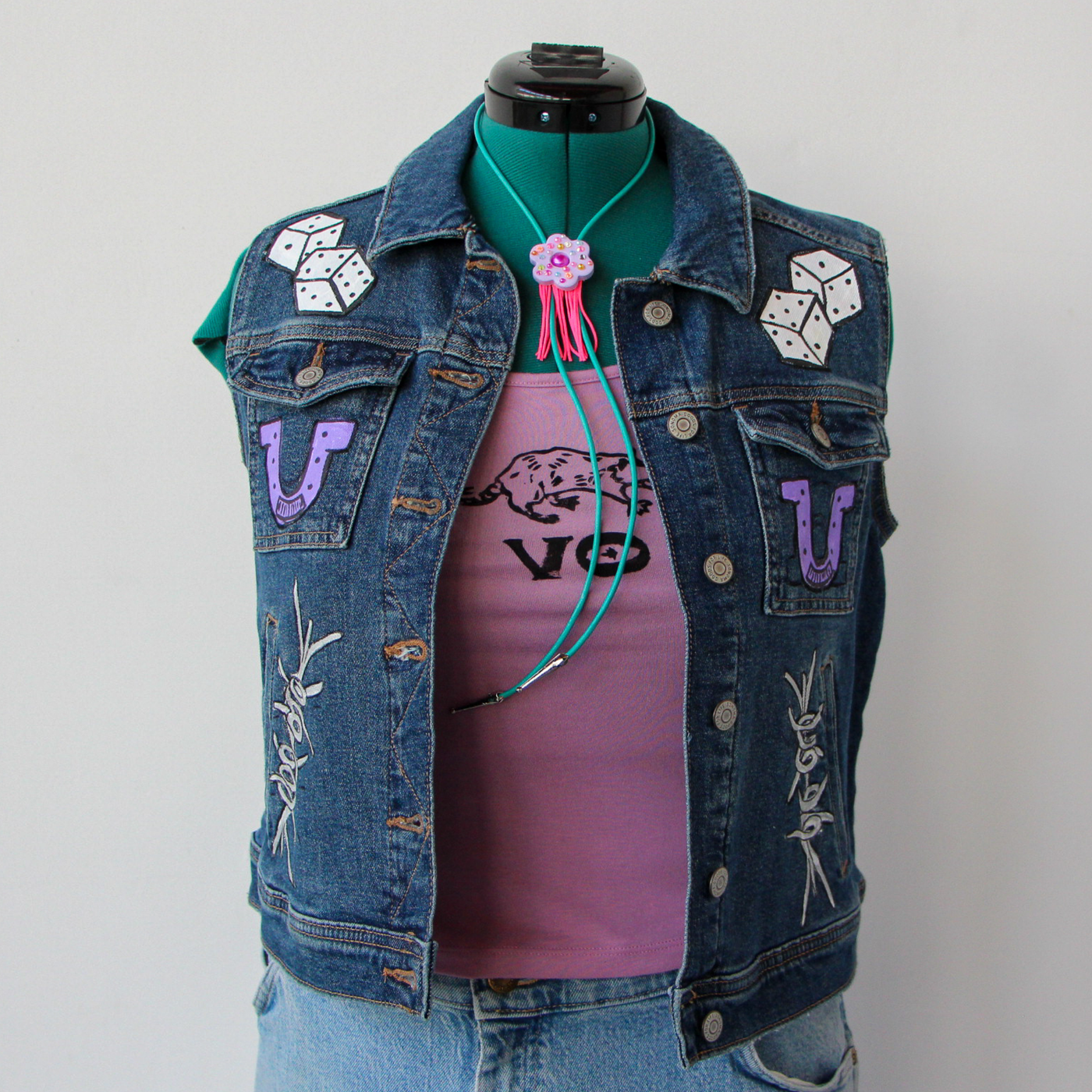 Dice & Rabbit Denim Vest #4 Size S