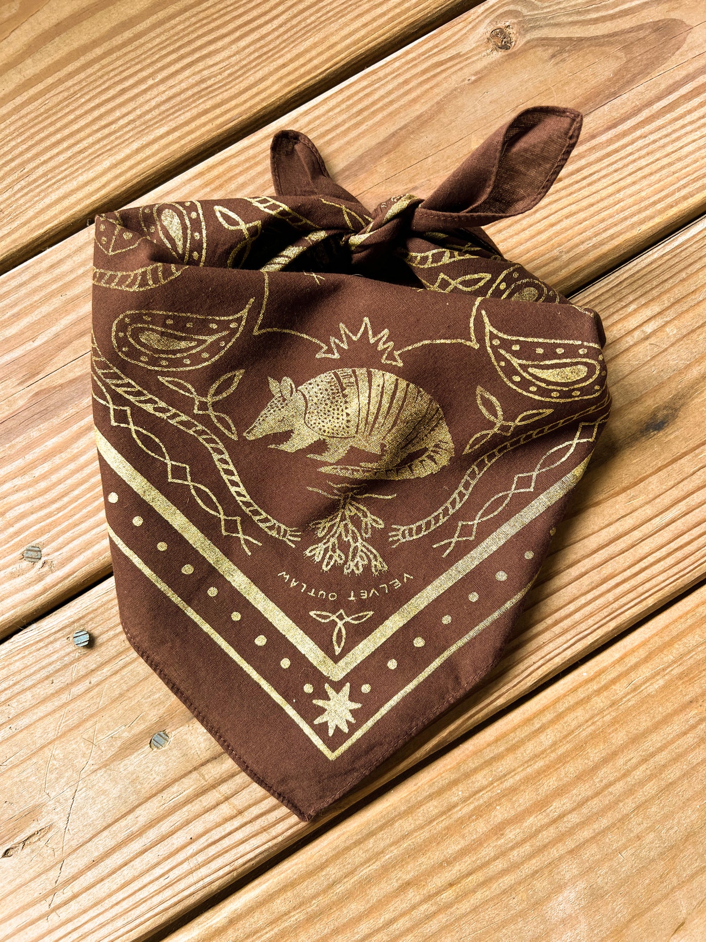Armadillo Cotton Bandana - Multiple Colors