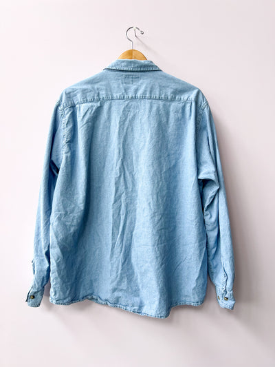Folk Flower Wrangler Upcycled Shirt XL