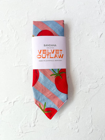Tomato Bandana Blue & Pink