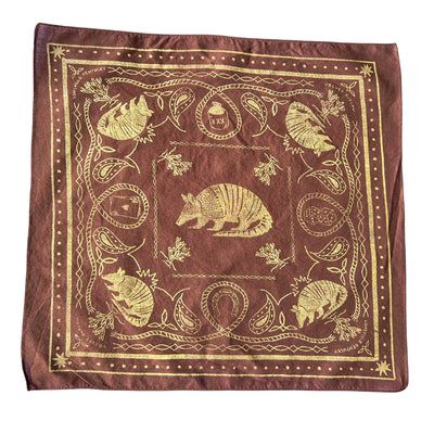 Armadillo Cotton Bandana - Multiple Colors