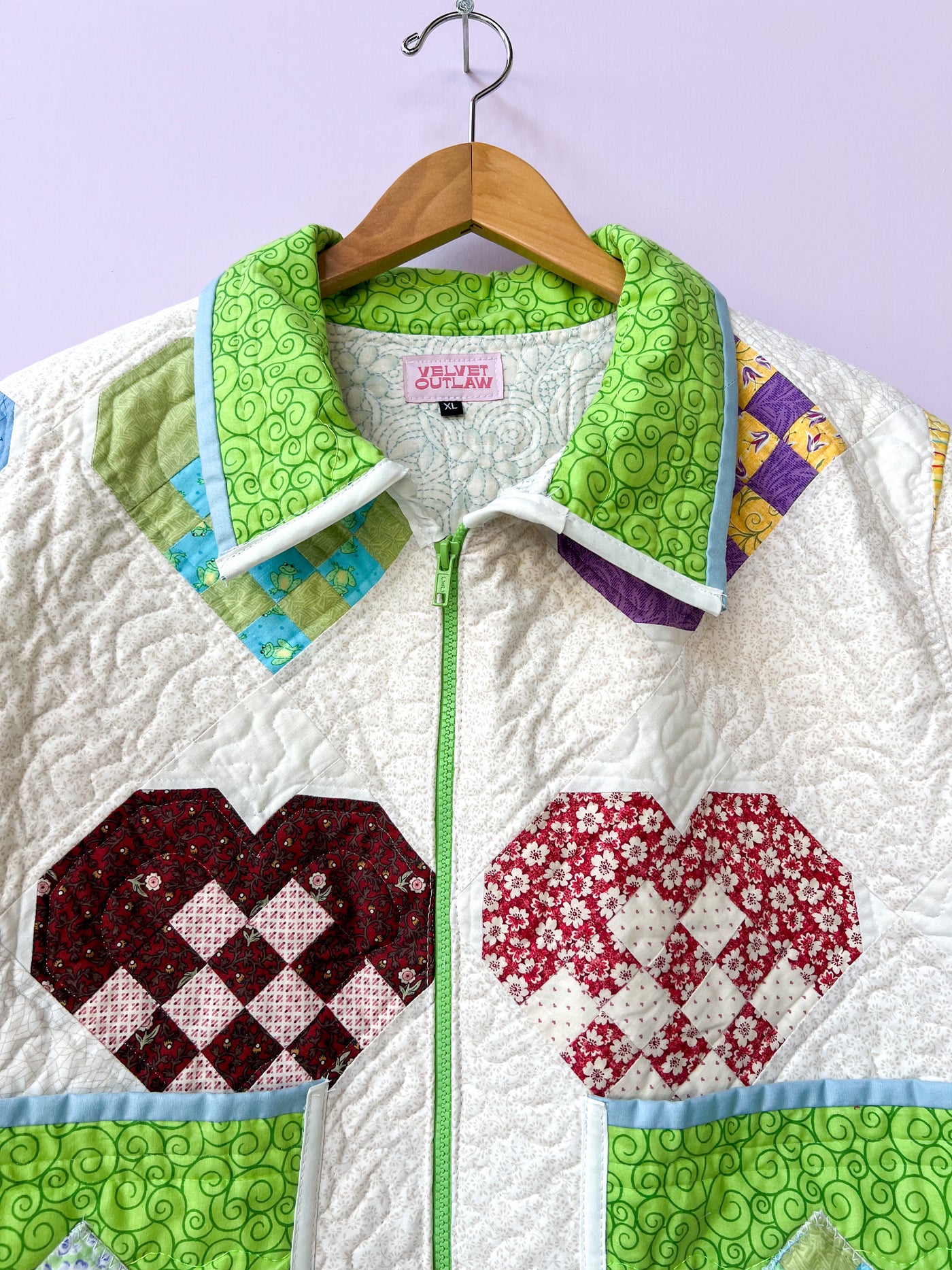 Quilted Short Sleeve Top/Jacket XL
