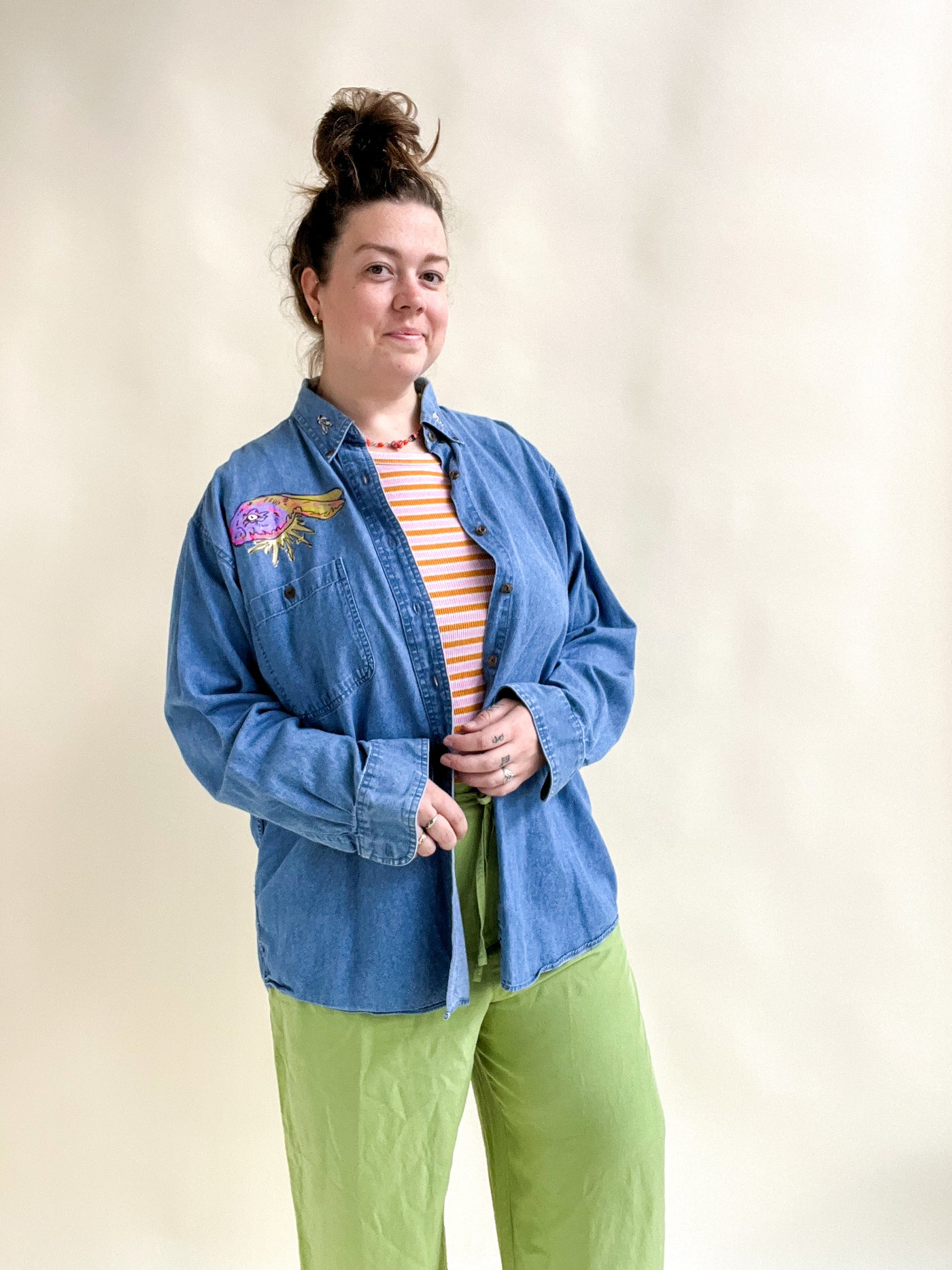 Painted Denim Shirt