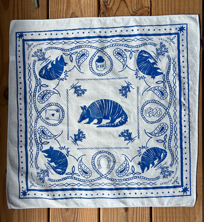 Armadillo Cotton Bandana - Multiple Colors